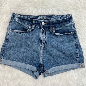 Wild Fable High Waist Acid Wash Cuff Shorts Size 4/27R